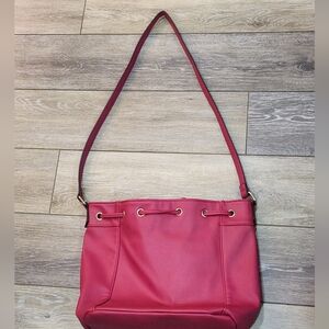 Huser Hot Pink Medium Bucket Bag Purse